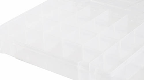 Probuilder Sorteerbak - 21 Vaks - Transparant - 33x25x5cm