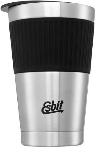 Diverse Esbit Sculptor Thermosbeker - 550ml - Mat Zilver - Drinkdeksel - Rvs