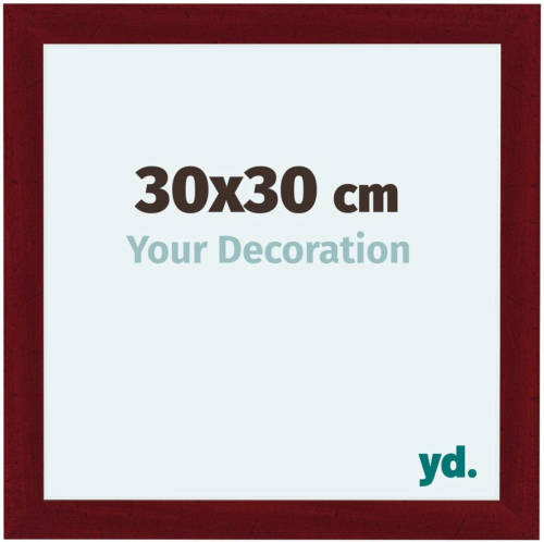 Your Decoration Como Mdf Fotolijst 30x30cm Wijnrood Geveegd