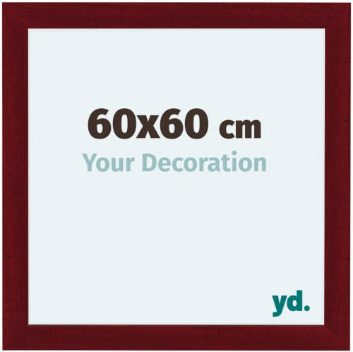 Your Decoration Como Mdf Fotolijst 60x60cm Wijnrood Geveegd