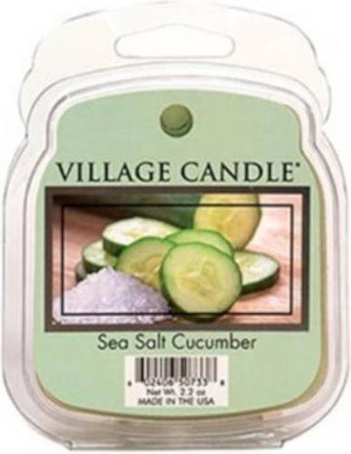 Village Candle Geurwax Sea Salt Cumcumber 3 X 8 X 10,5 Cm Groen