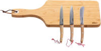 Homey's Charcuterie Luxe Borrelset - 4-delig - 3 Messen & Borrelplank