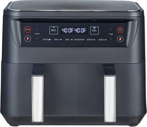 Niceey Dubbele Airfryer Xxl - 8l - 2460w - Zwart