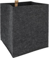 QUVIO Organizer Vierkant - 23 X 26,5 Cm - Vilt - Donker Grijs