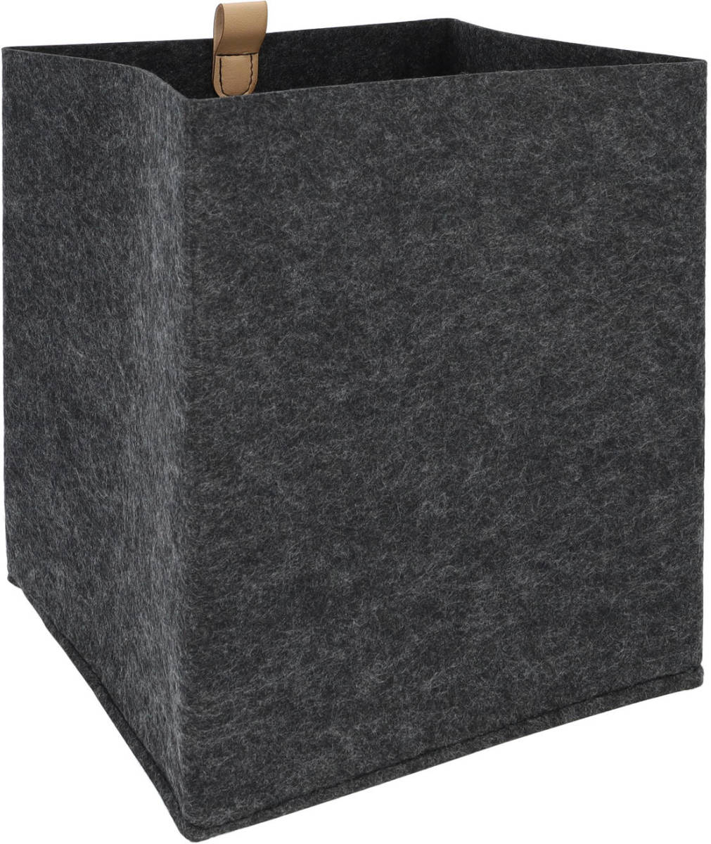 QUVIO Organizer Vierkant - 23 X 26,5 Cm - Vilt - Donker Grijs