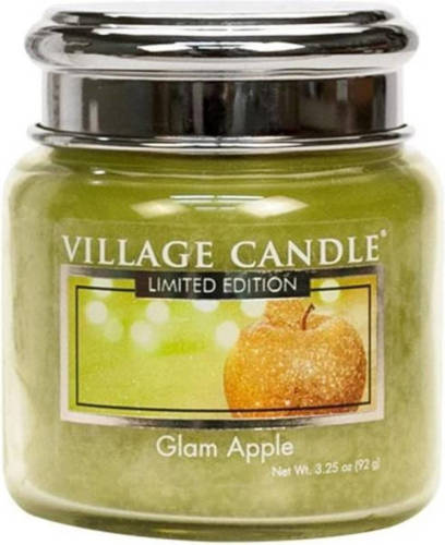 Village Candle Kaars Glam Apple 6,5 X 7 Cm Wax Lichtgroen