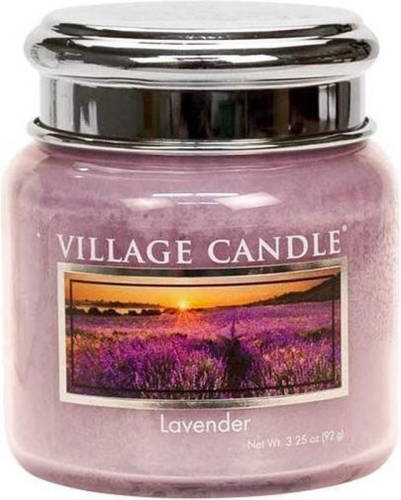 Village Candle Geurkaars Lavender 6,5 X 7 Cm Wax/glas Lila