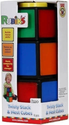 Goliath Rubik's Twisty Stack & Nest Cubes - Stapelbare Bouwblokken 6 Delig