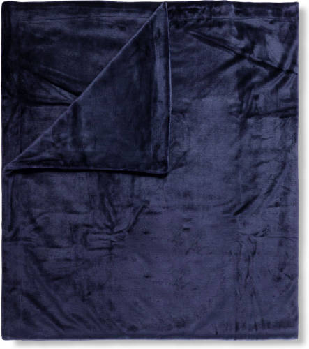 HIP Plaid Effen Denimblauw 160x180 Cm