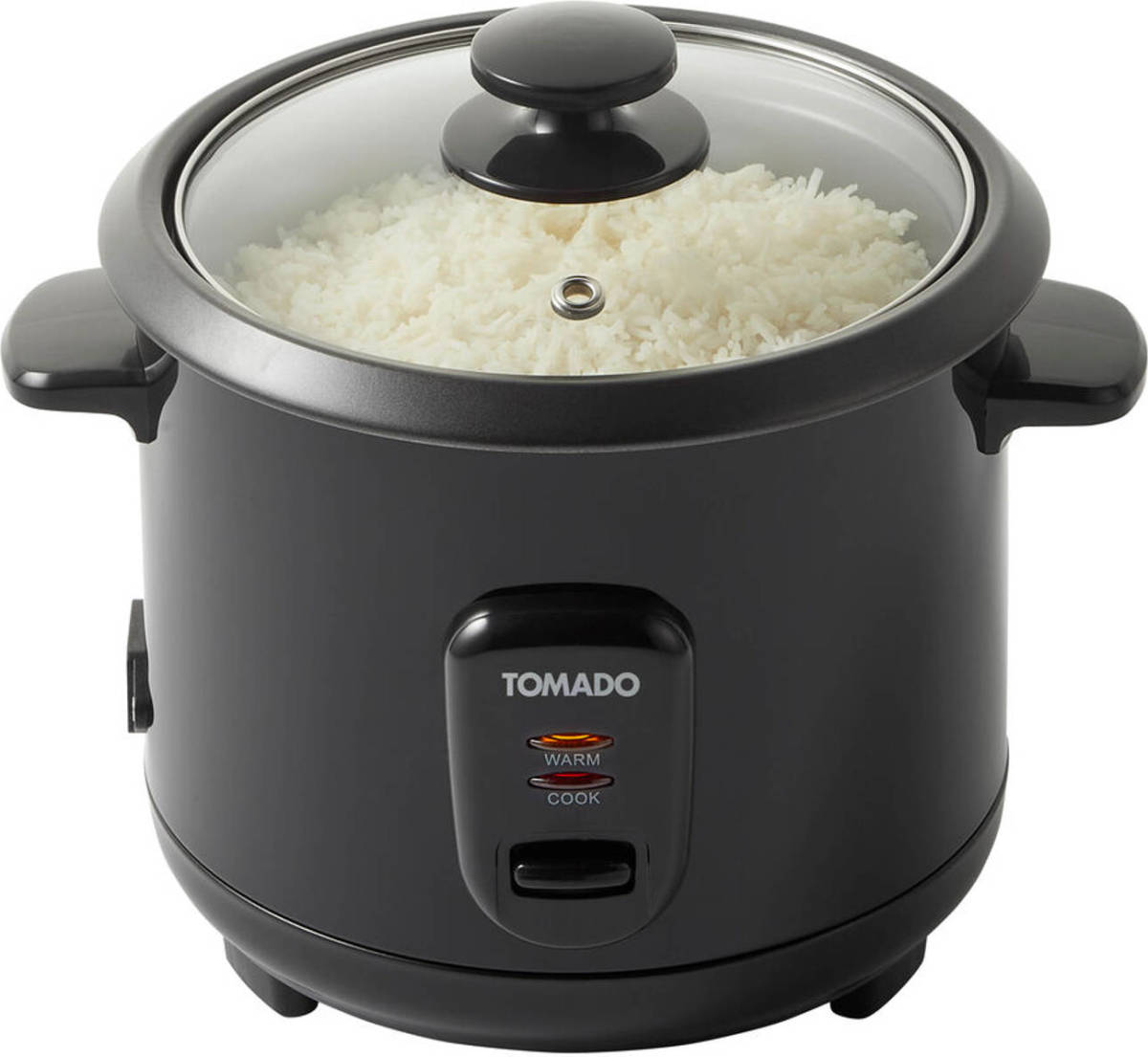 Tomado Trc1001b - Rijstkoker - 5 Porties - Warmhoudfunctie - Anti Aanbaklaag - Zwart
