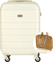 Princess Traveller Florence - Handbagagekoffer Met Strap - Crème - S - 55cm