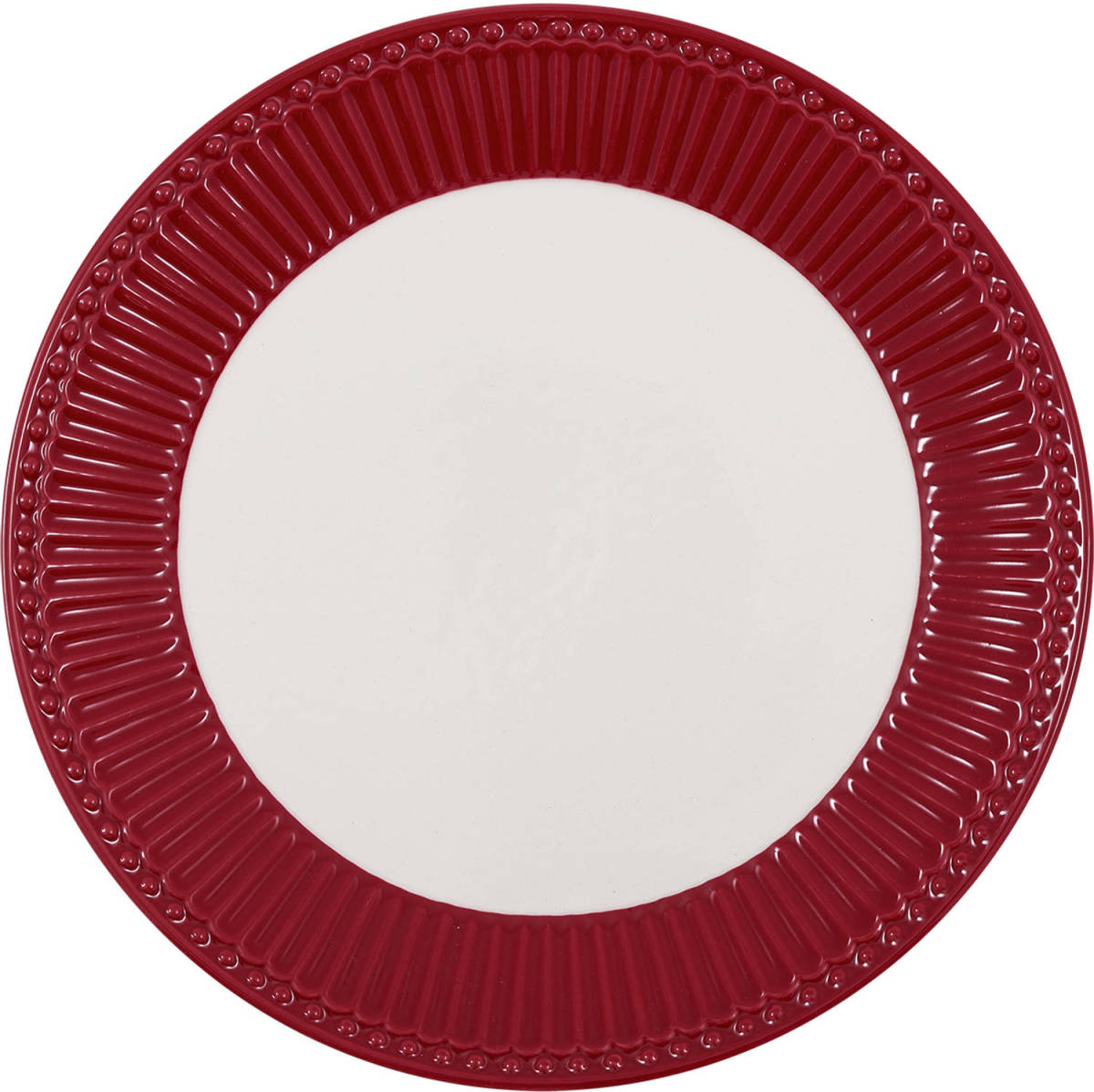 GreenGate Ontbijtbord Alice Claret Red (Ø 23 Cm)