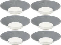 6x GreenGate Pastabord Alice Stone Grey Ø23cm - Set Van 6 Stuks