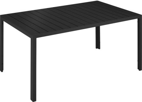 Tectake Tuintafel Bianca - 150 X 90 X 74,5 Cm - Zwart - 404401