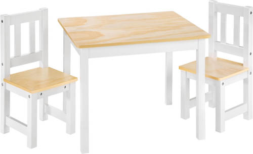 Tectake - Kindermeubelset - Tafel En 2 Stoelen - Robuust - 402376