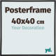 Your Decoration Posterlijst 40x40cm Zwart Mat Kunststof