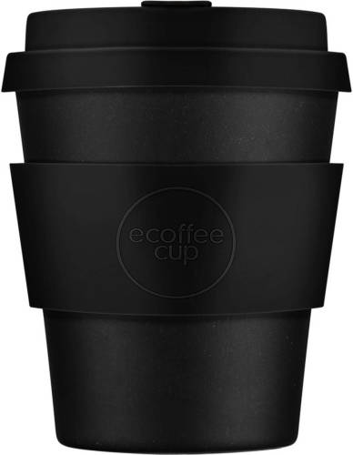 Ecoffee Cup Kerr And Napier Pla - Koffiebeker To Go 250 Ml - Zwart Siliconen