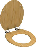 SCHÜTTE Toiletbril Met Soft-close Natural Bamboo