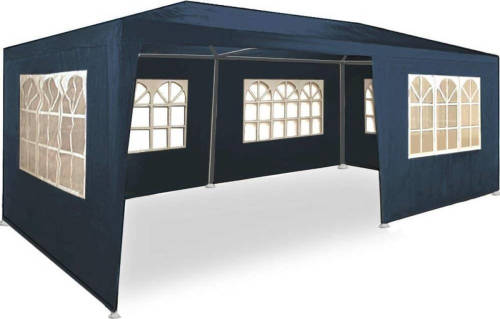 MaxxGarden Partytent - Paviljoen - 3x6m - Incl. Zijwanden - Waterdicht - Blauw