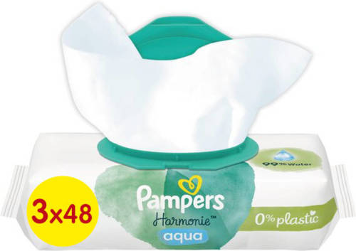 Pampers - Harmonie Aqua - Billendoekjes - 144 Doekjes - 3 X 48