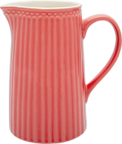 GreenGate Schenkkan / Waterkan Alice Coral (1 Liter) H 17.6 Cm