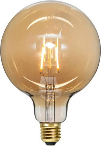 STAR TRADING Vintage Gold Led Lamp - H 18 Cm - Amber - E27