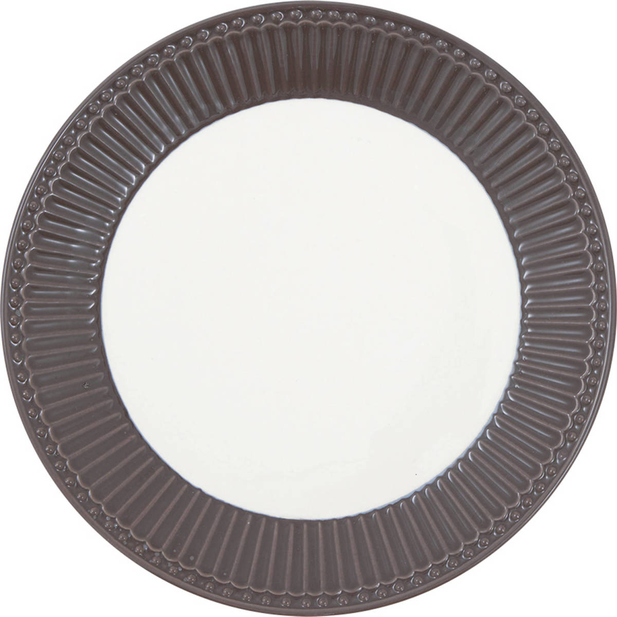 GreenGate Ontbijtbord Alice Donker Chocolade Ø 23cm