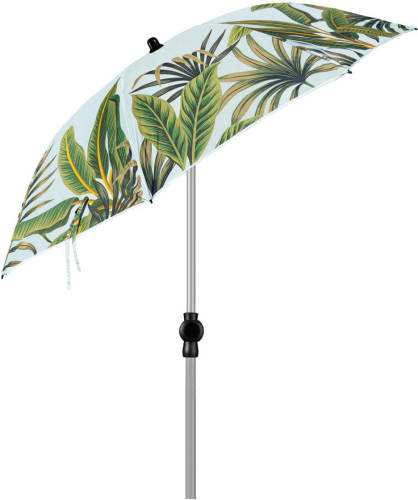 4Goodz Strandparasol Tropical Bladeren 200 Cm - Lichtgroen