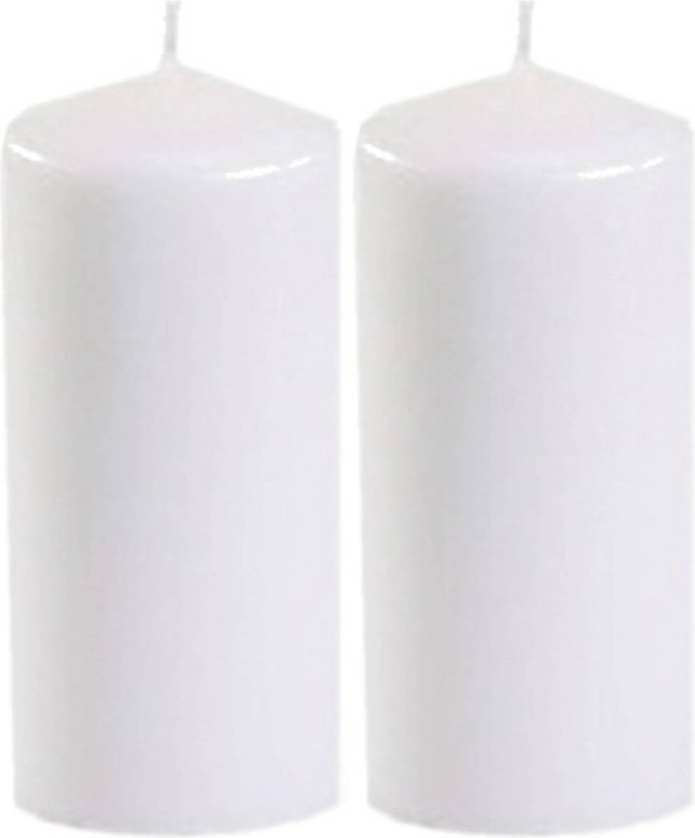 Conpax Candles 2x Stompkaarsen Wit 10 Cm - Stompkaarsen
