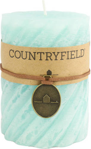 Countryfield Stompkaars Met Ribbel Turquoise Ø7 Cm Hoogte 15 Cm