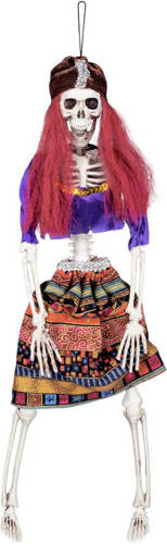 Boland Halloween Hangende Horror Decoratie Skelet 40 Cm Meisjes Piraat/gipsy - Halloween Poppen