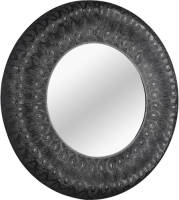 BES LED Spiegel - Trion Lamila - Ø80cm - Wandspiegel In Frame - Zwart