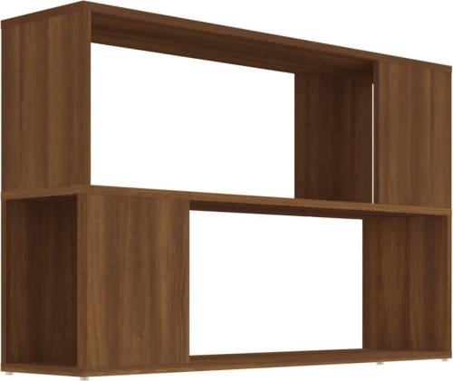 VidaXL Boekenkast 100x24x63 Cm Bewerkt Hout Bruineikenkleurig