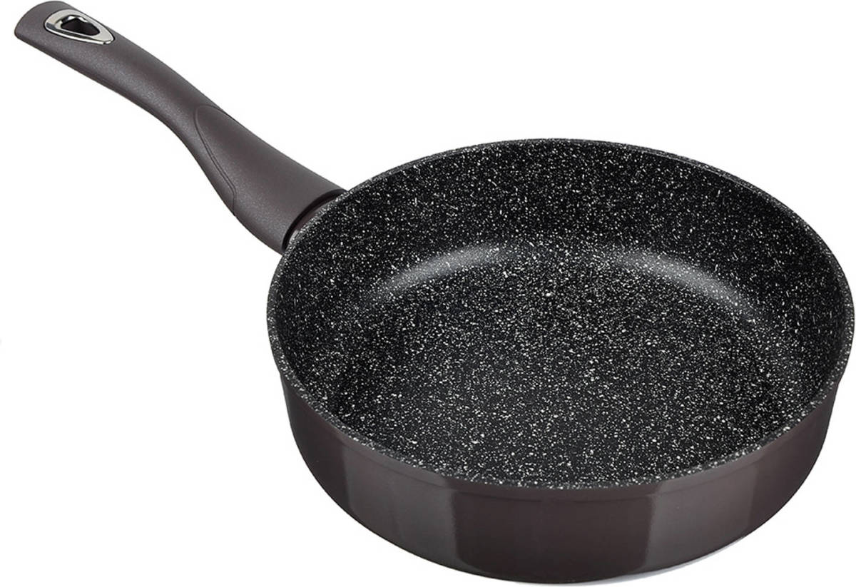Satoshi Valcourt Hapjespan Ø24 Cm Marble Coating - Soft-touch Handgreep