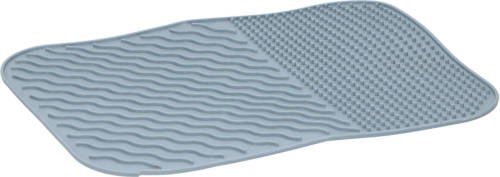 Alpina Afdruipmat - Anti Slip - Flexibel - Siliconen - Grijs - 34 X 26 Cm - Afdruiprekken