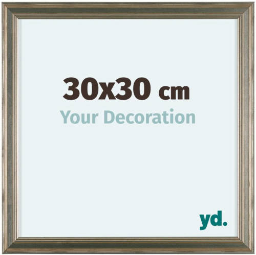 Your Decoration Lincoln Houten Fotolijst 30x30cm Zilver