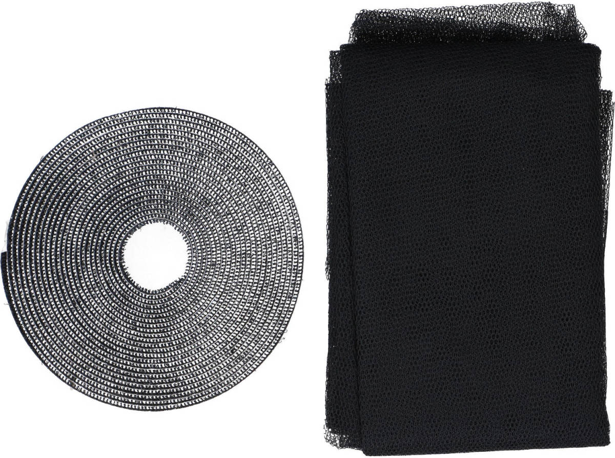 Guard'n Care Pakket Van 2x Stuks Opzet Raam Horren Zwart 150 X 130 Cm - Raamhorren