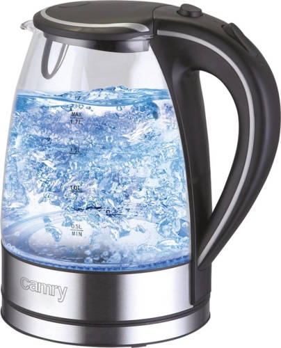 Camry Top Choice - Glazen Waterkoker Met Led - 1.7 Liter - Droogkookbeveiliging