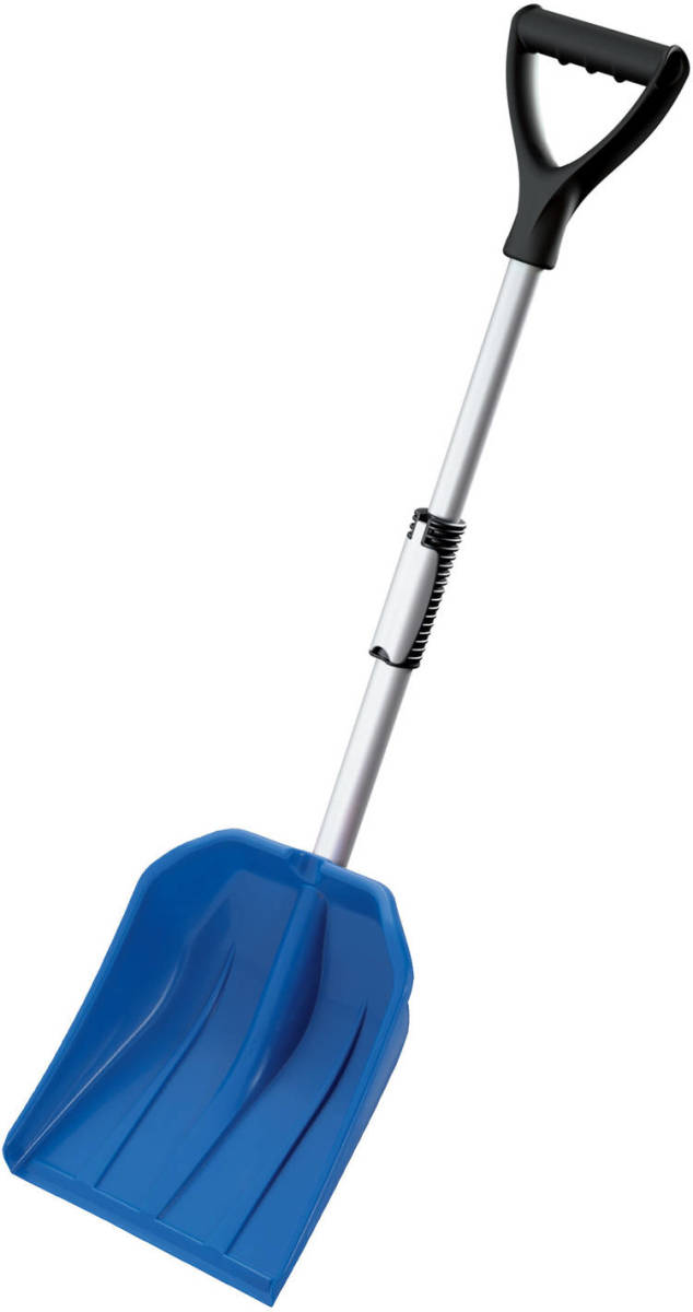 Prosperplast Compacte Sneeuwschep / Sneeuwschuiver Blauw Telescopische Steel 80 - 100 Cm - Sneeuwschuivers