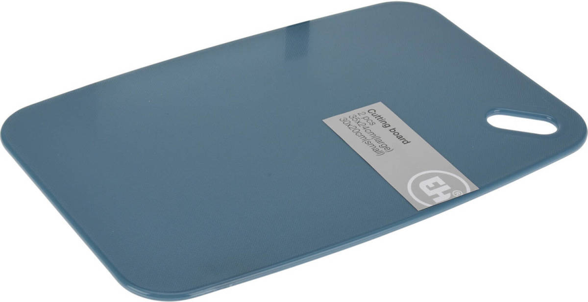 Excellent Houseware 2x Stuks Snijplanken Blauw 30 En 35 Cm Kunststof - Snijplanken