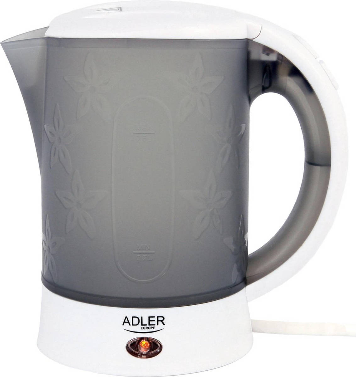 Adler Top Choice - Kleine Waterkoker Voor Op Reis - Incl. Kopjes - 600 Watt - 0.6 Liter