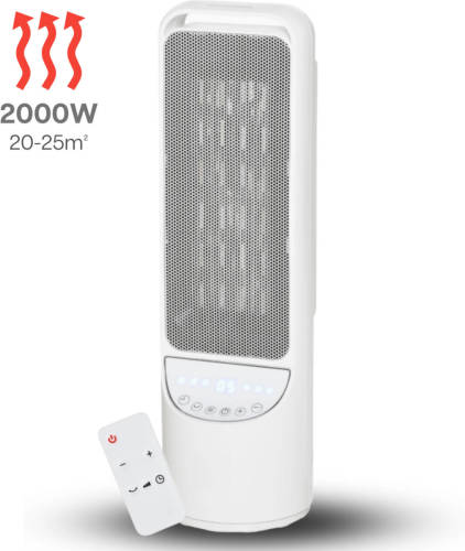 Zenzee Keramische Kachel - Ventilatorkachel - Heater - Afstandsbediening - Regelbare Thermostaat - 10-39°c - 2000 W