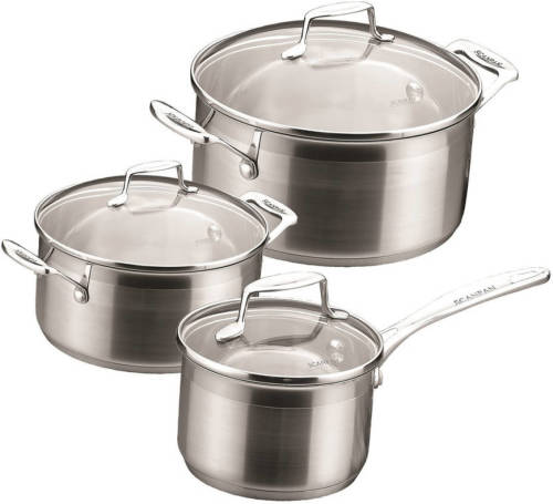 Scanpan - Set Van 3 Kookpannen Met Deksels - Impact