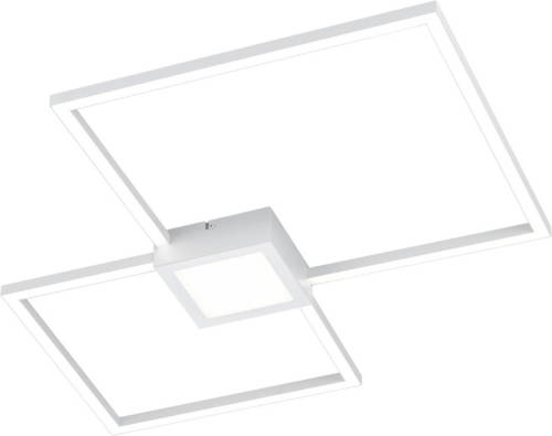 BES LED Led Plafondlamp - Trion Hydro - 28w - Natuurlijk Wit 4000k - Dimbaar - Vierkant - Mat Wit - Aluminium