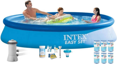 Intex Zwembad Easy Set 366x76 Cm - Zwembad Bundel