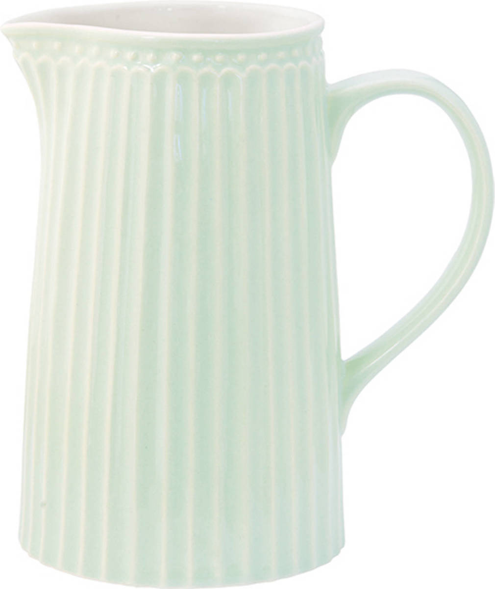 GreenGate Schenkkan / Waterkan Alice Lichtgroen (1 Liter) H 17.6 Cm