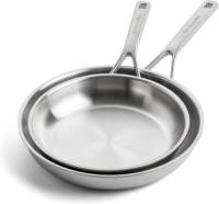KitchenAid Koekenpannenset Multi-ply Stainless Steel - ø 20 En 28 Cm