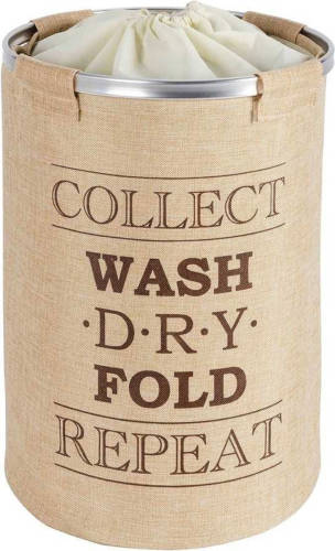 Wenko Wasmand Ringo 40 X 54 Cm 68 Liter Polyester Beige