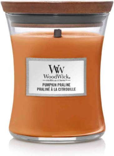 Woodwick Kaars Medium Pumpkin Praline - 11 Cm / ø 10 Cm