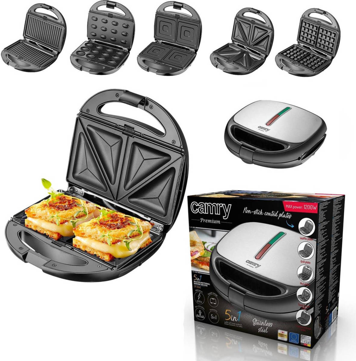 Camry Cr 3042 - Multifunctioneel Bakapparaat - 5 In 1